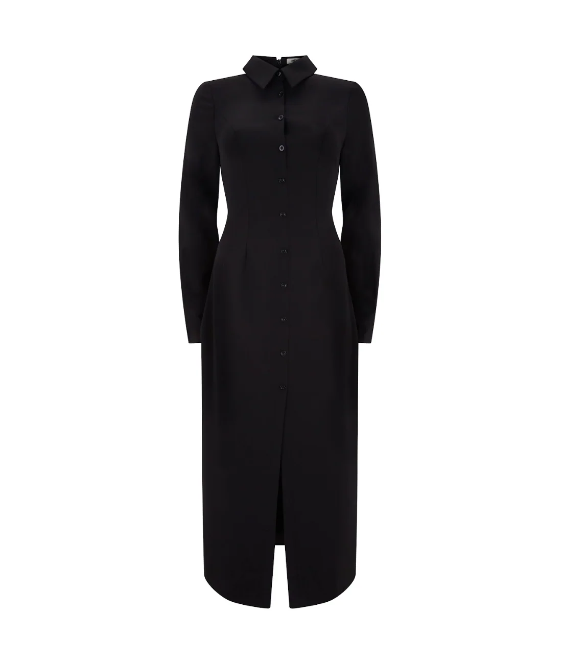 Long Sleeve Collar Maxi Dress - Image 6