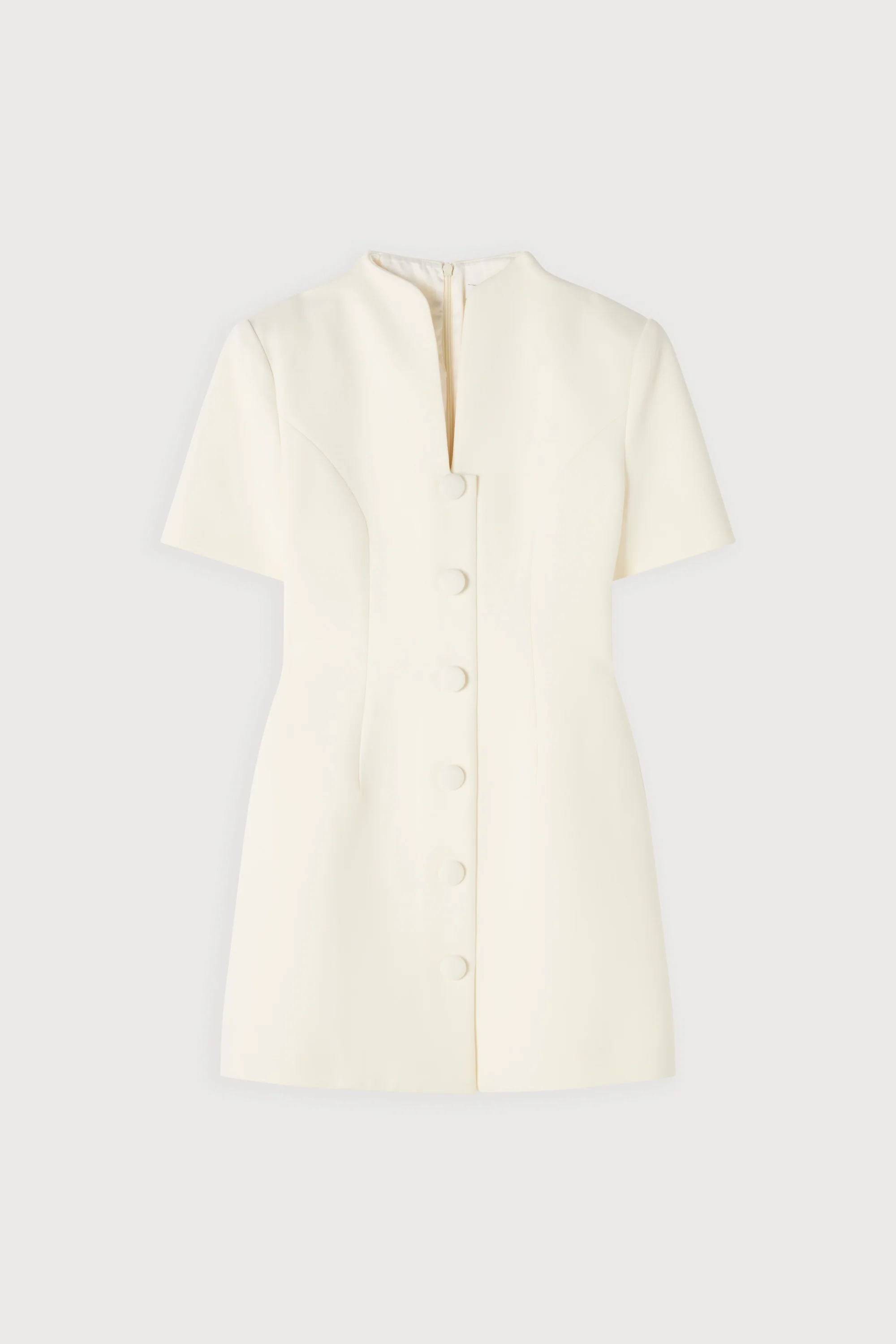 Cotton Mix Button Mini Dress - Image 5