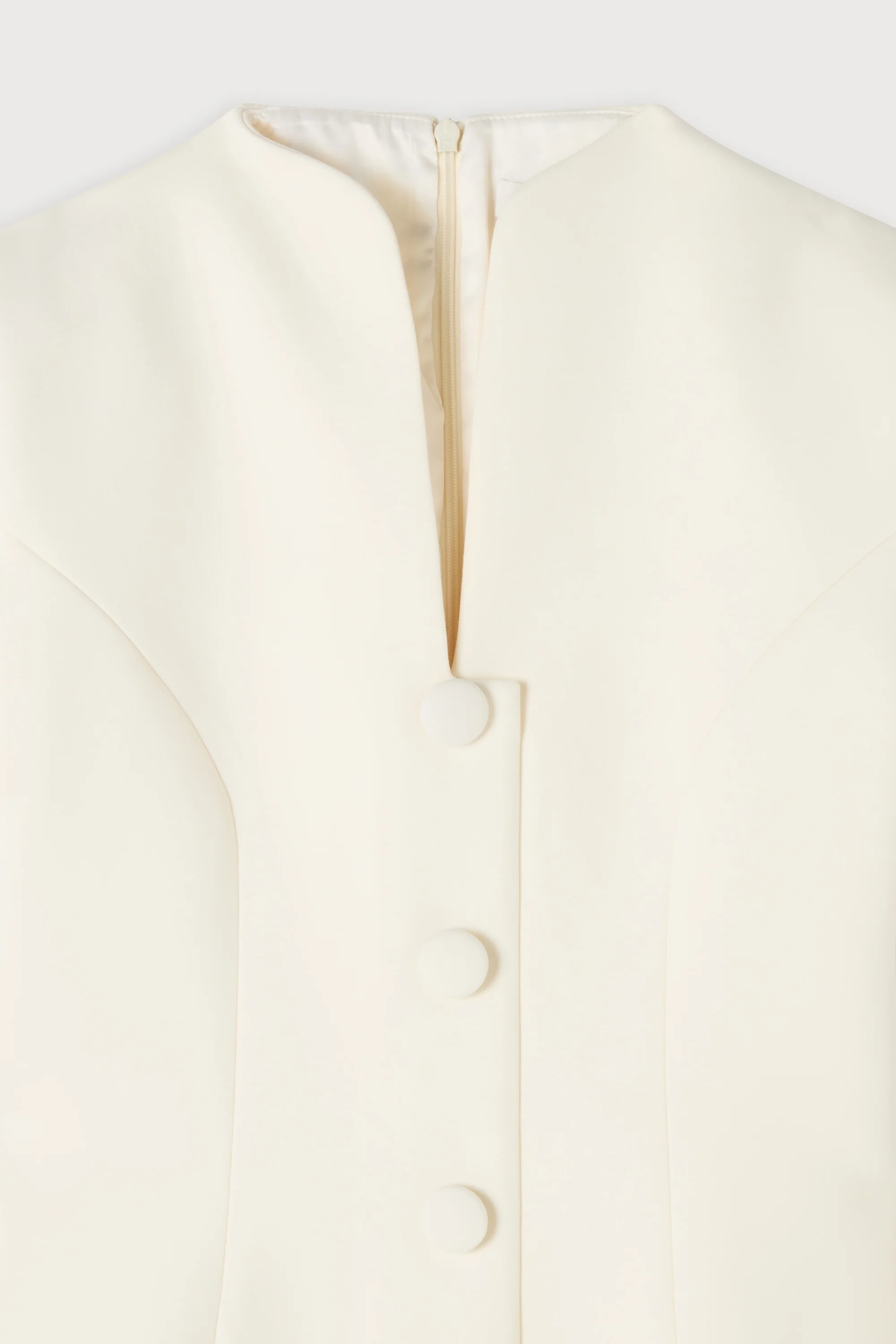 Cotton Mix Button Mini Dress - Image 6