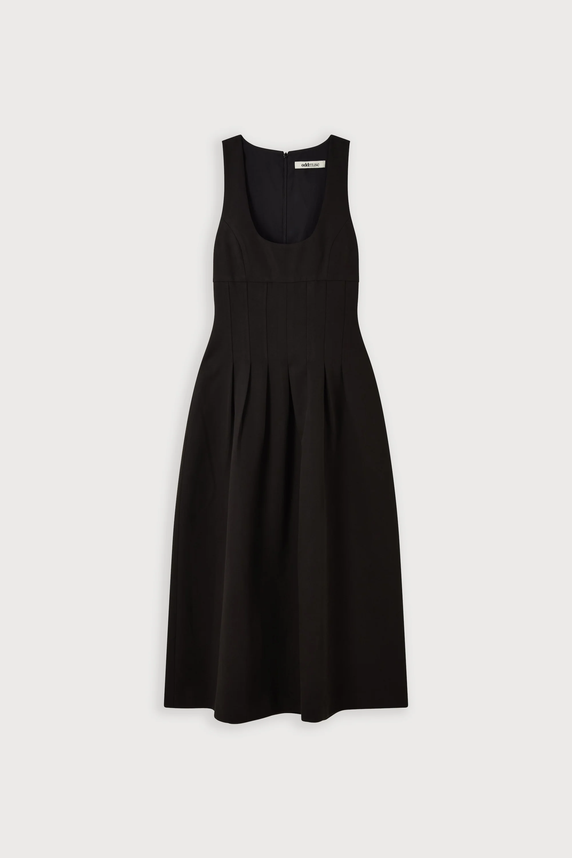 Cotton Mix Cinched Midi Dress - Image 4