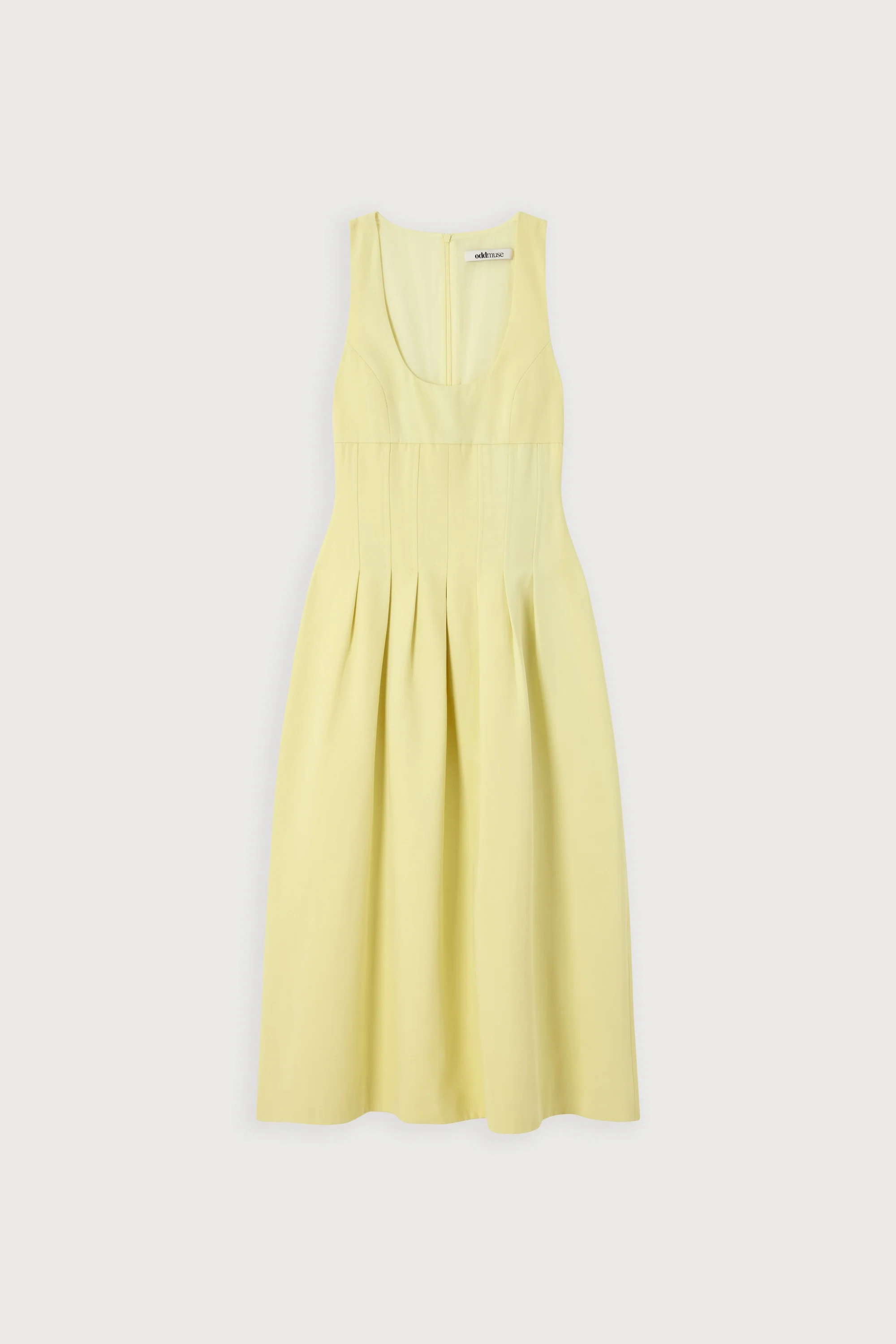 Cotton Mix Cinched Midi Dress - Image 5