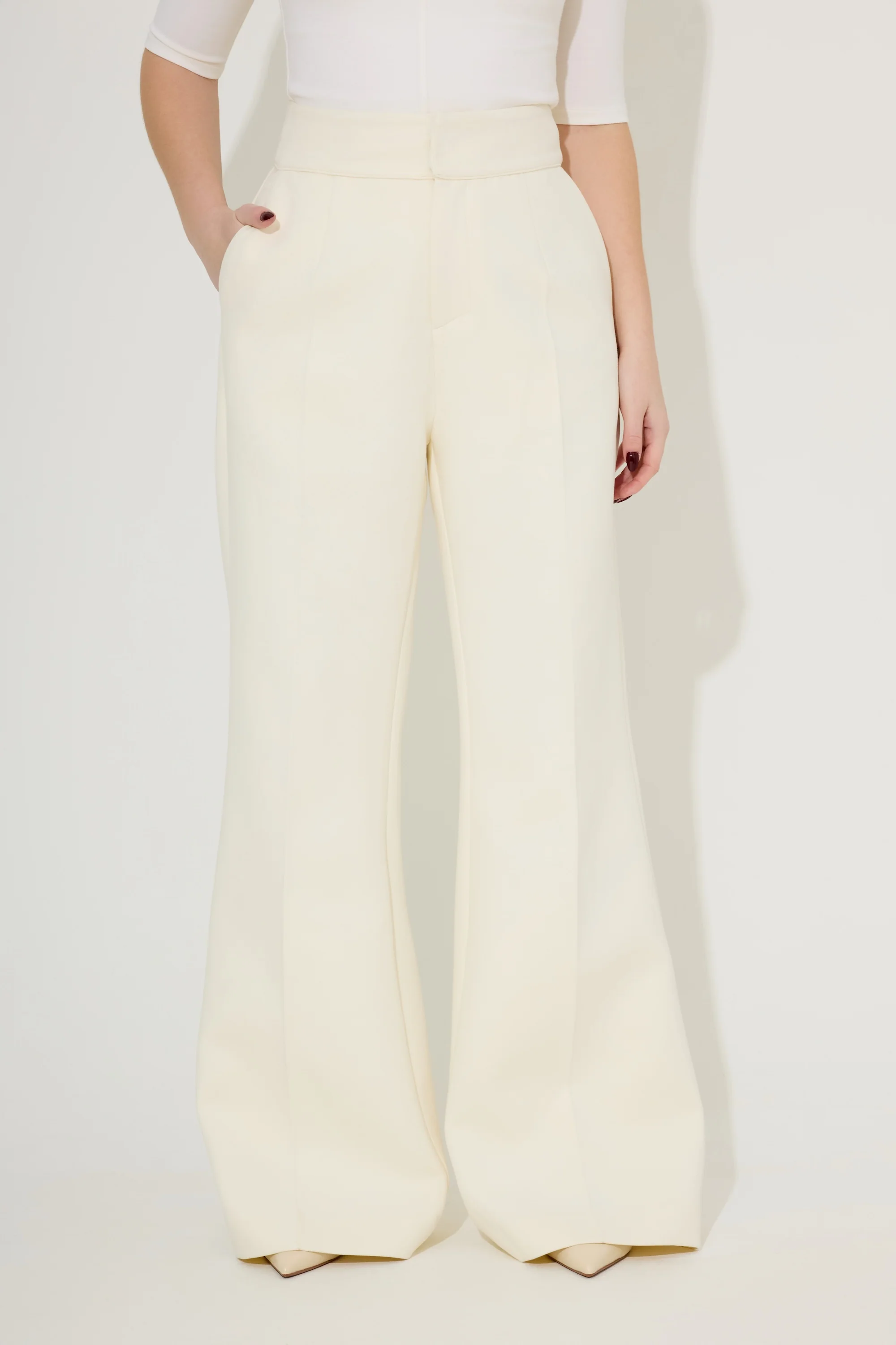 Cotton Mix Structured Trousers - Image 2
