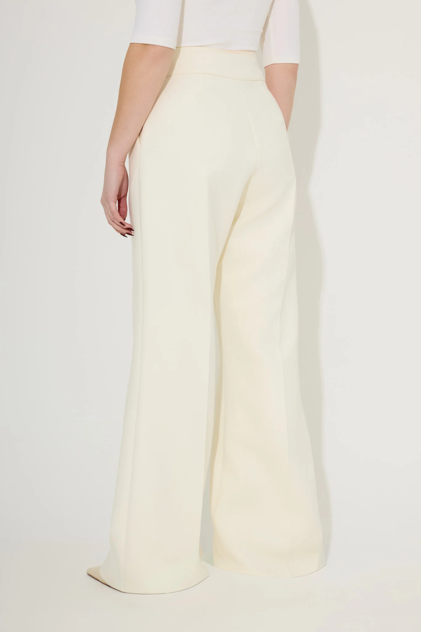Cotton Mix Structured Trousers - Image 5