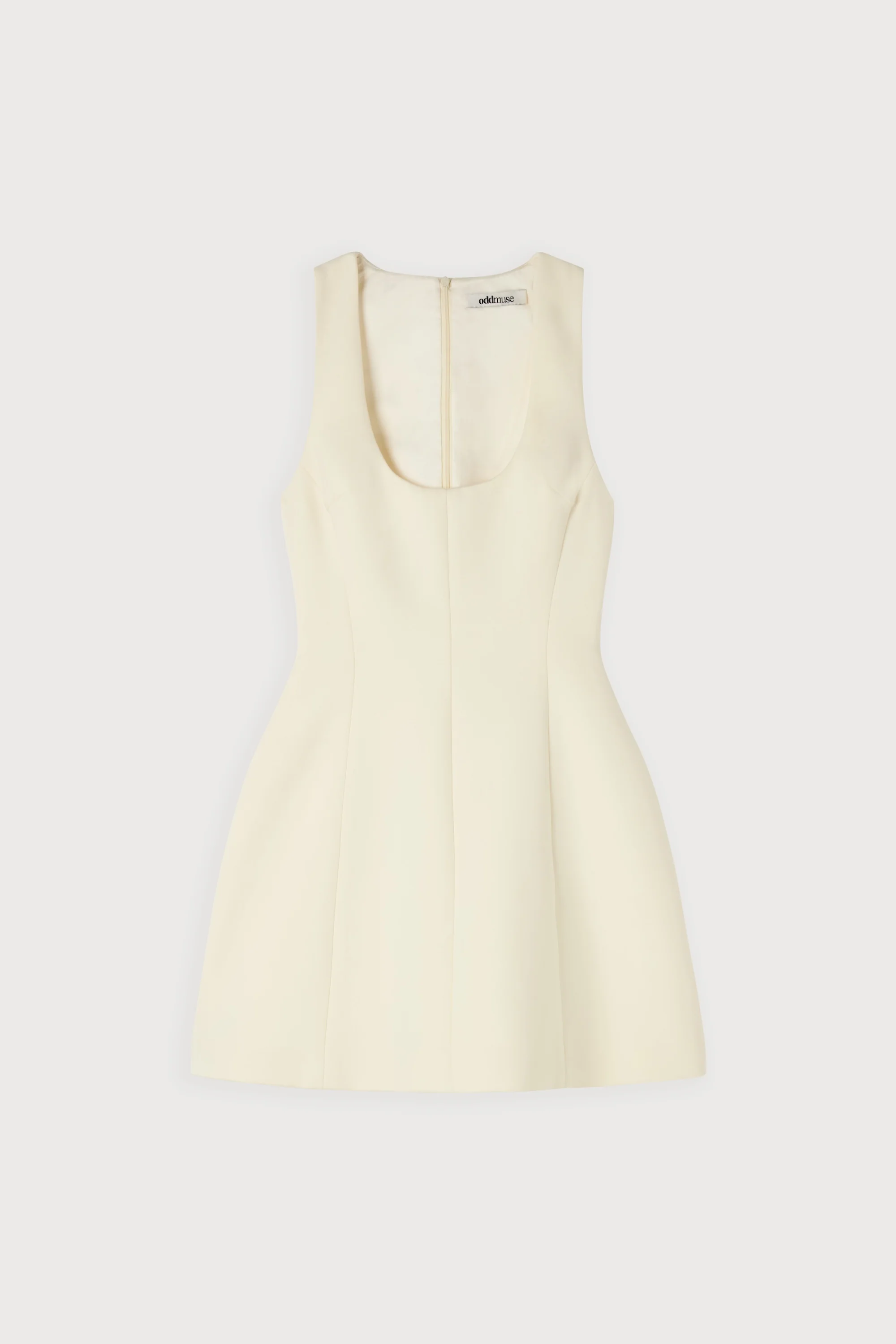 Cotton Mix Volume Mini Dress - Image 3