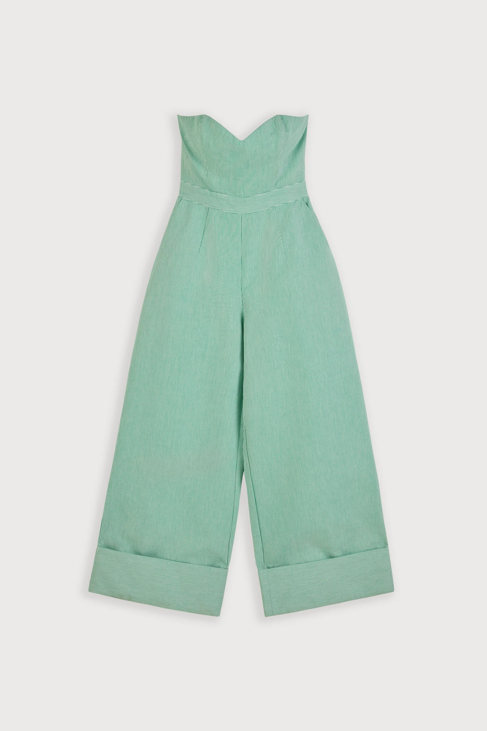Cotton Pinstripe Jumpsuit - Image 6