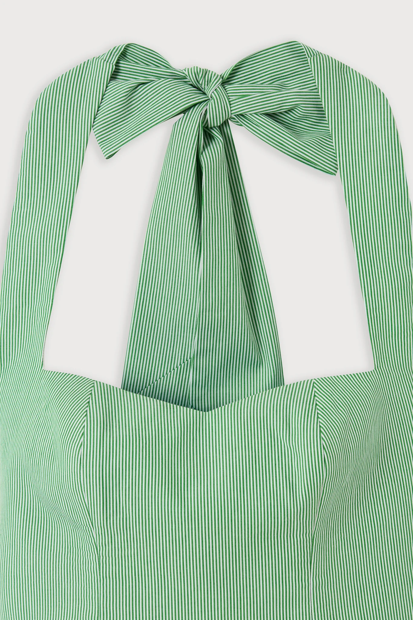 Cotton Pinstripe Mini Dress - Image 5