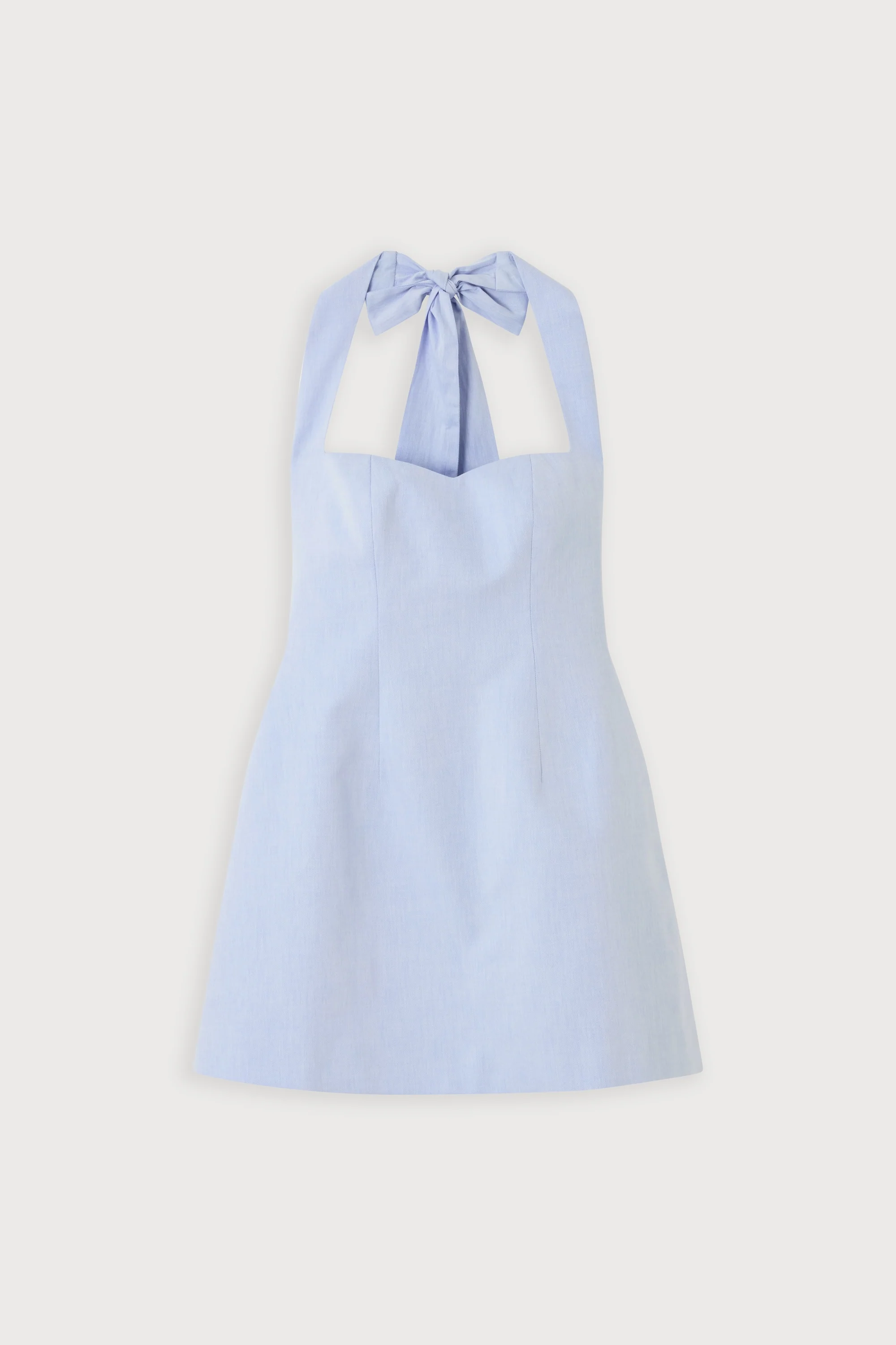 Cotton Tie Neck Mini Dress - Image 5