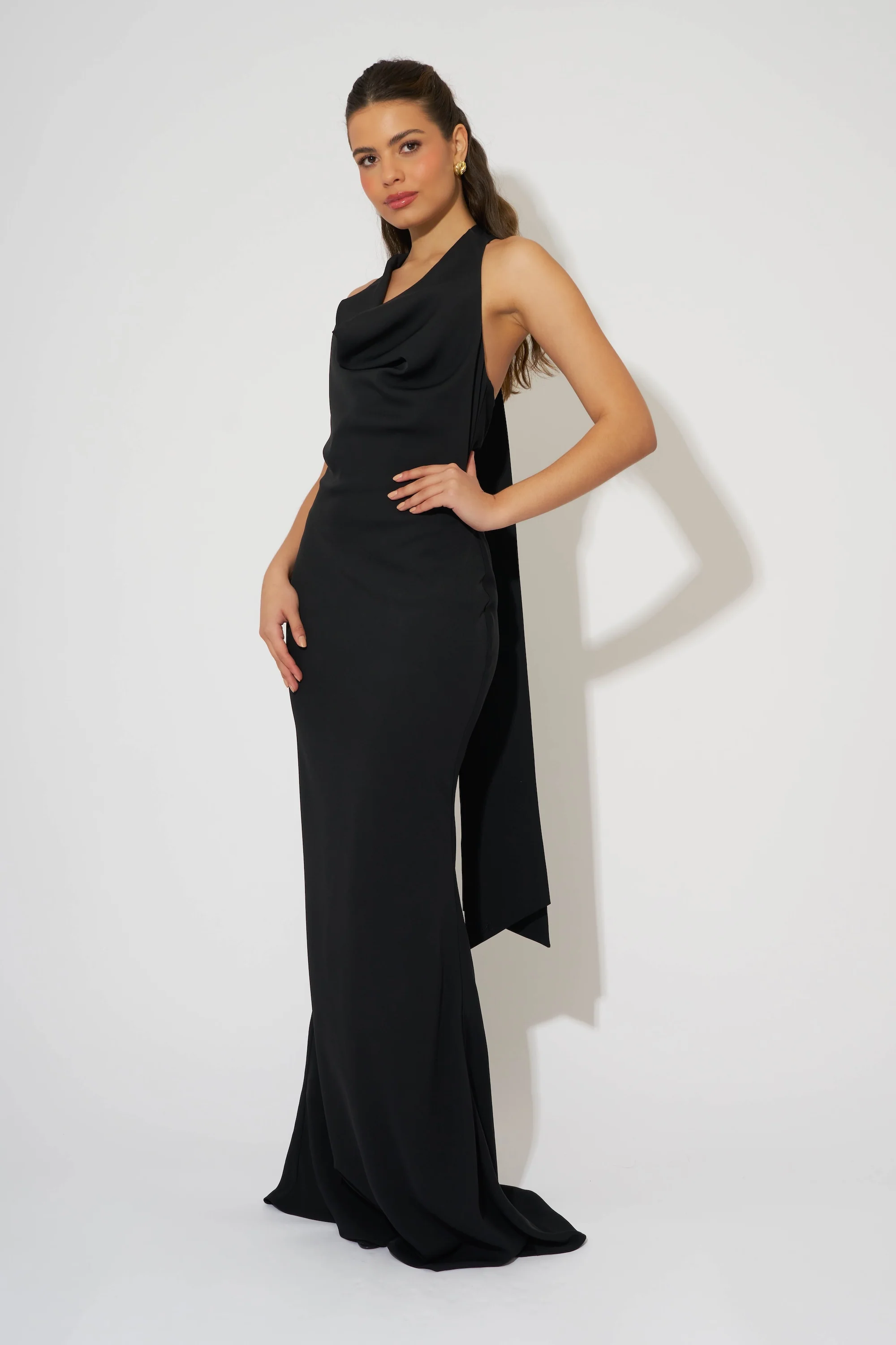 Cowl Neck Maxi Dress - Image 3