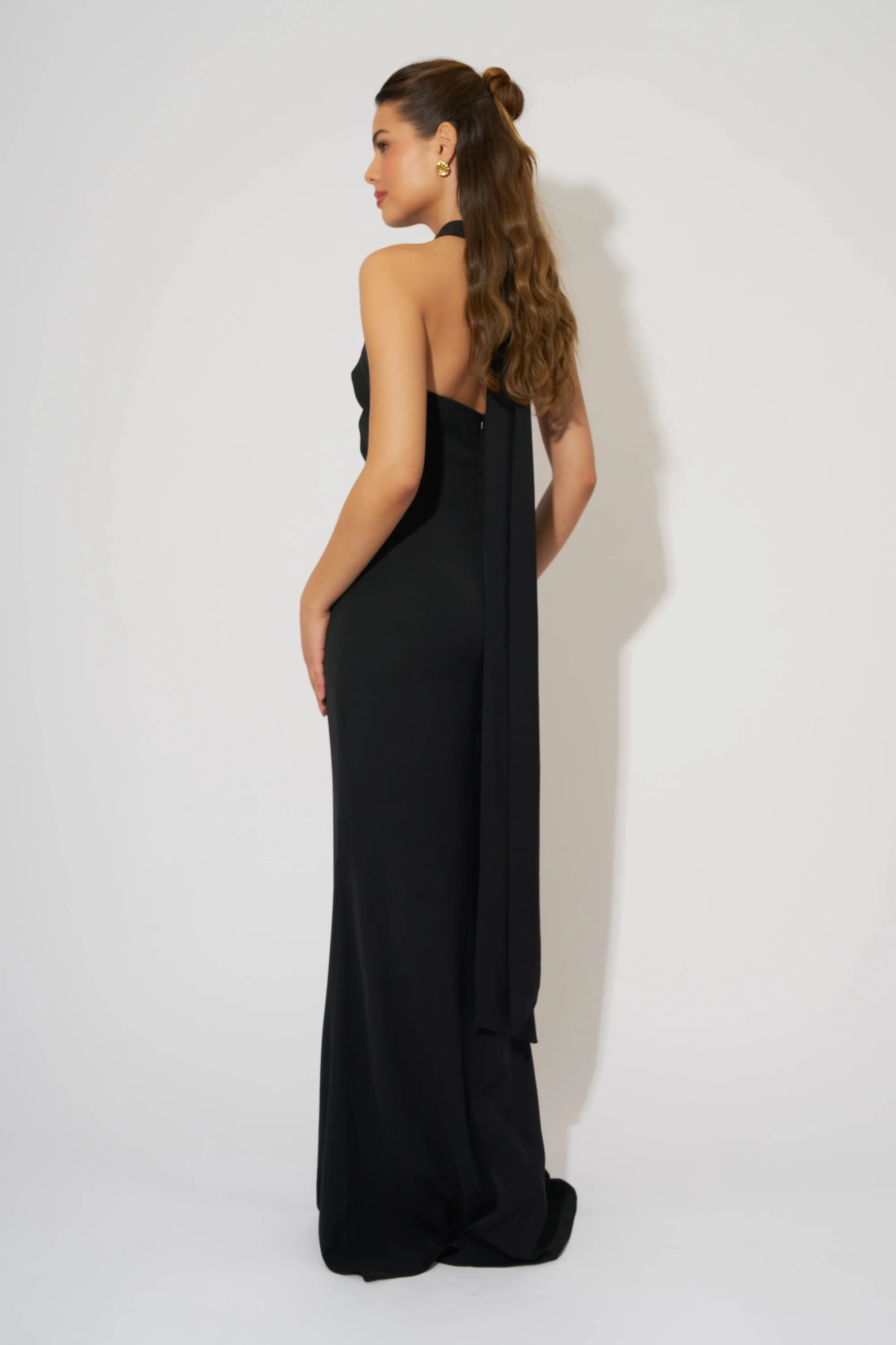 Cross Halter Neck Maxi Dress - Image 4
