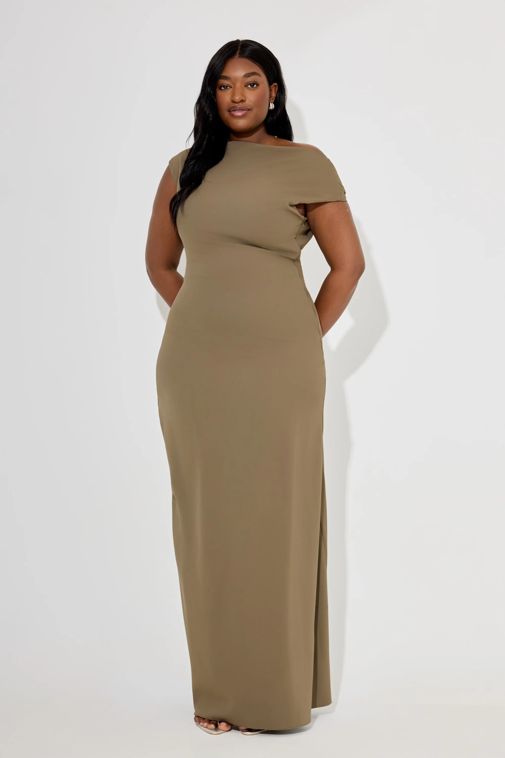 Drape Maxi Dress - Image 5