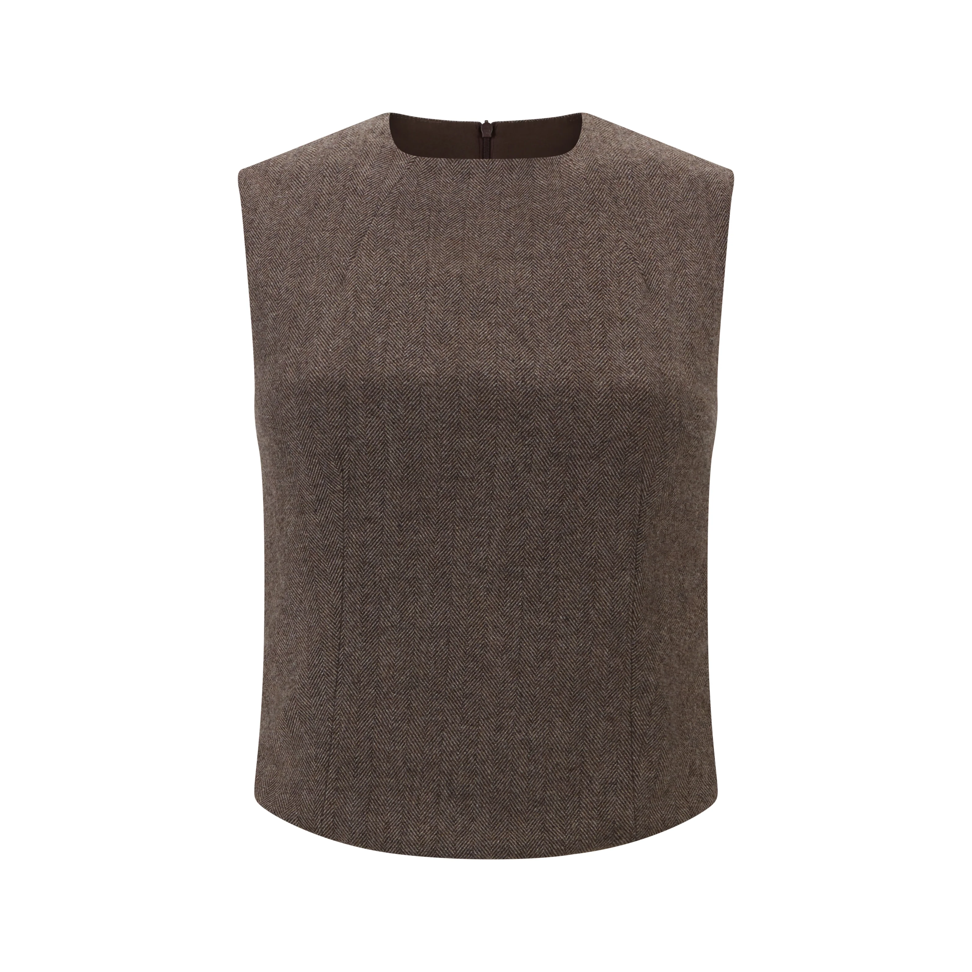 Herringbone Sleeveless Top - Image 5