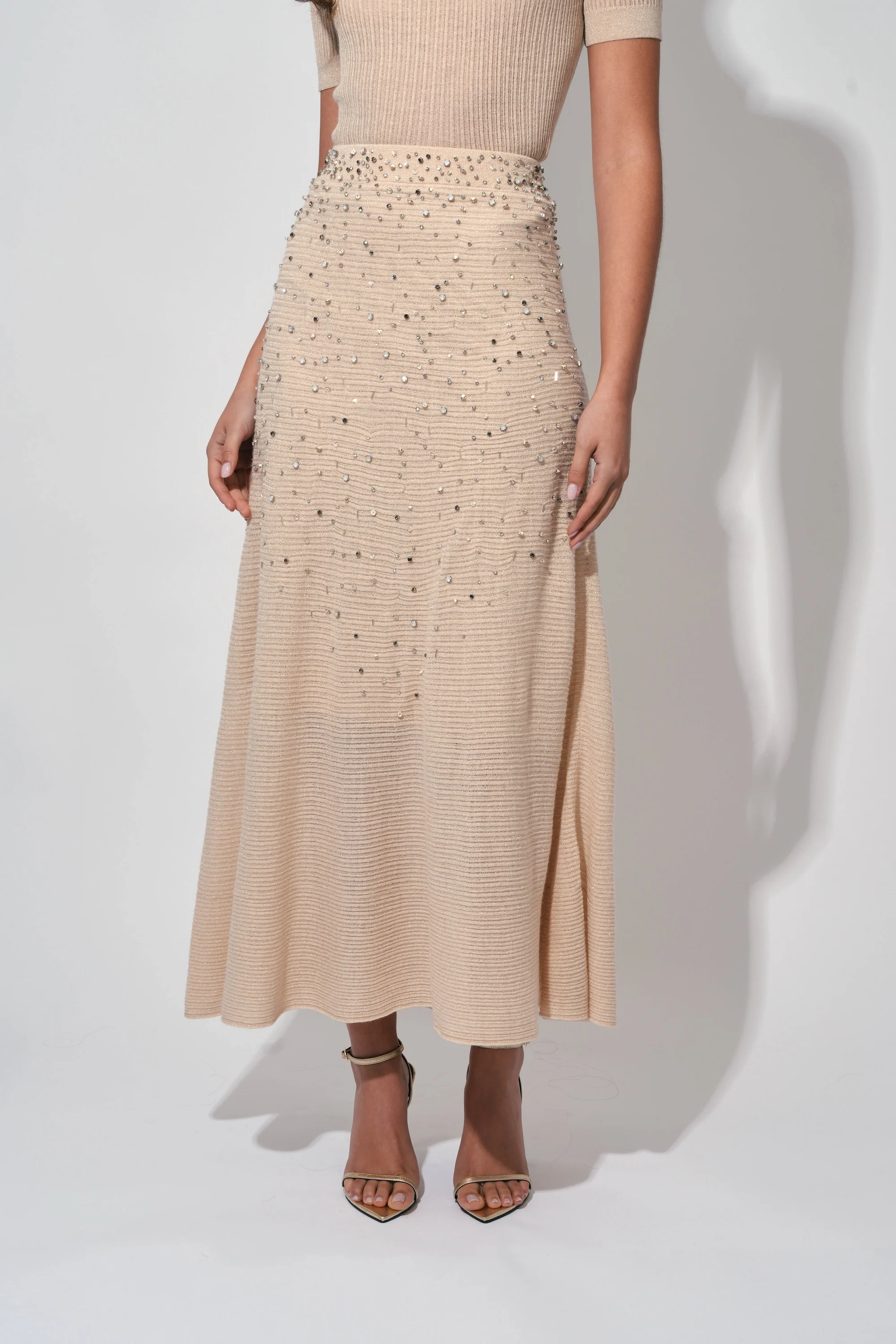 Knitted Beaded Skirt - Image 3