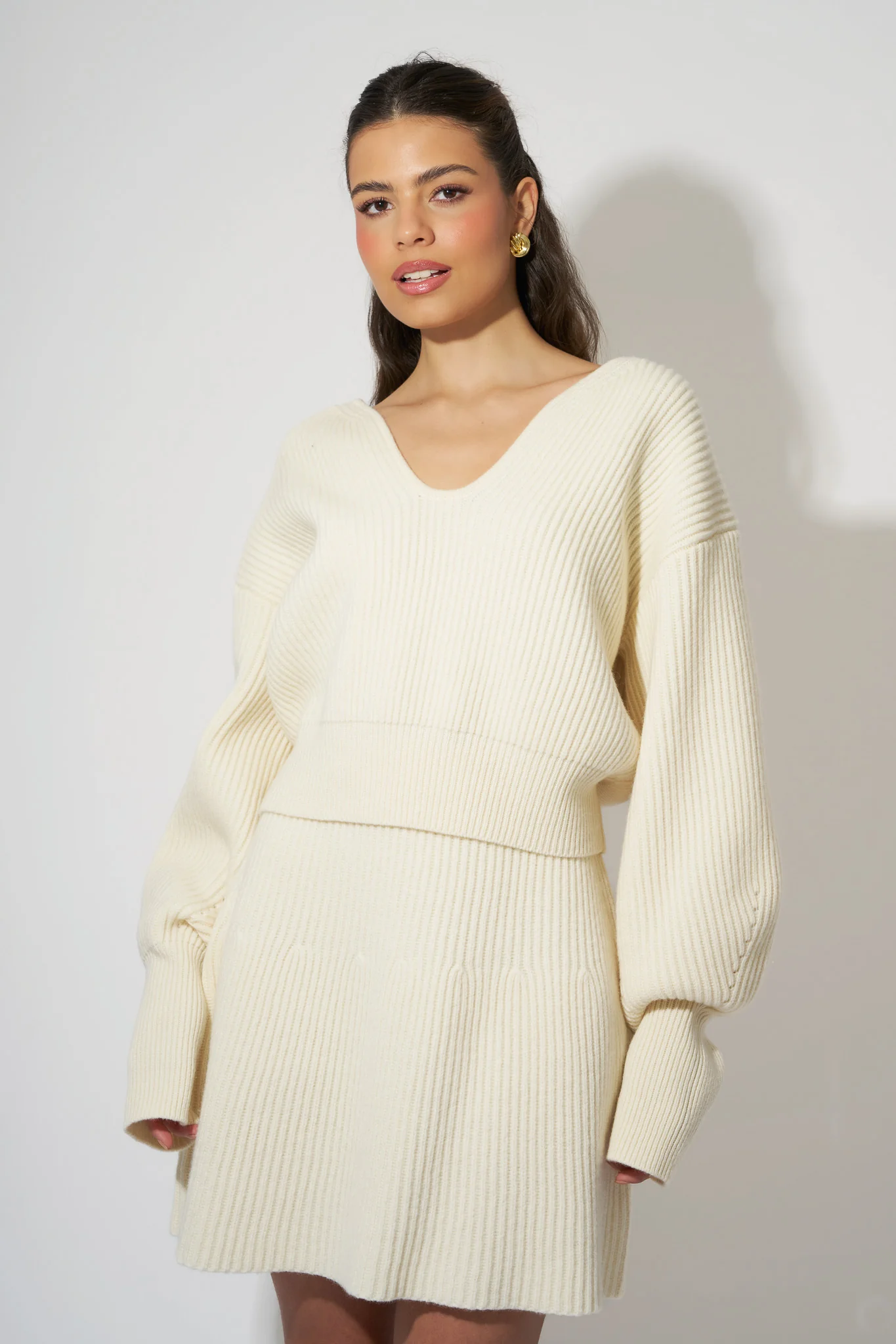 Knitted Mini Skirt - Image 2