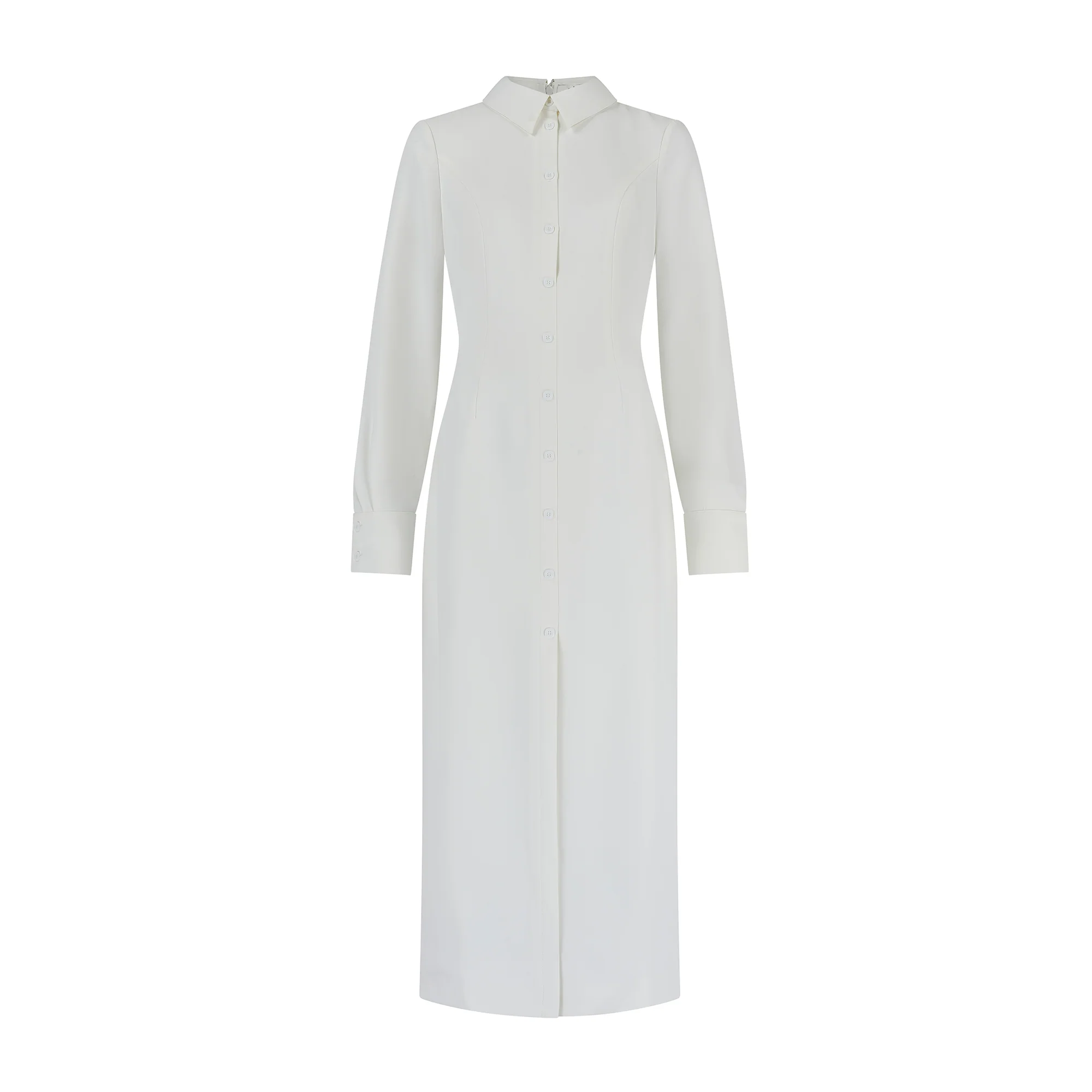 Long Sleeve Collar Maxi Dress - Image 6