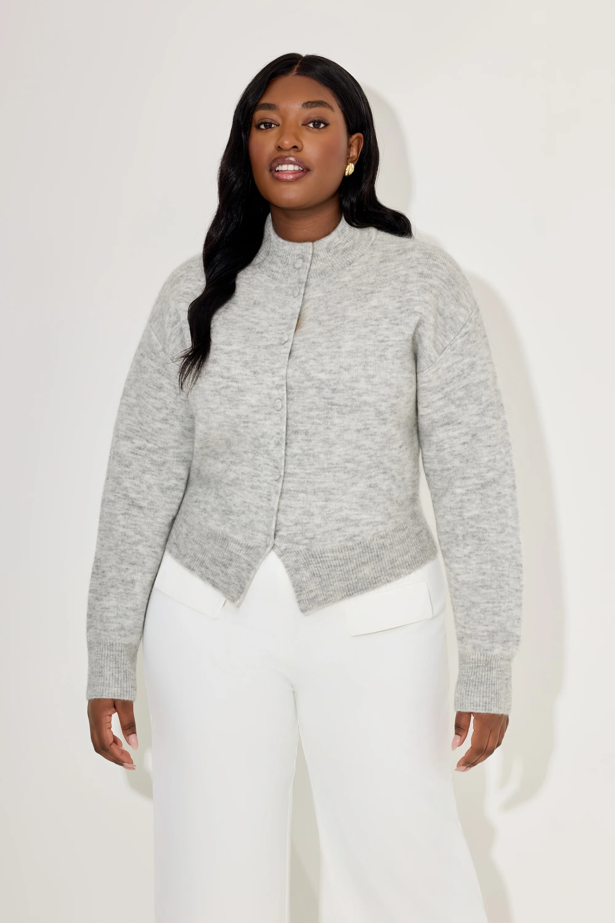 Mohair Button Cardigan - Image 5