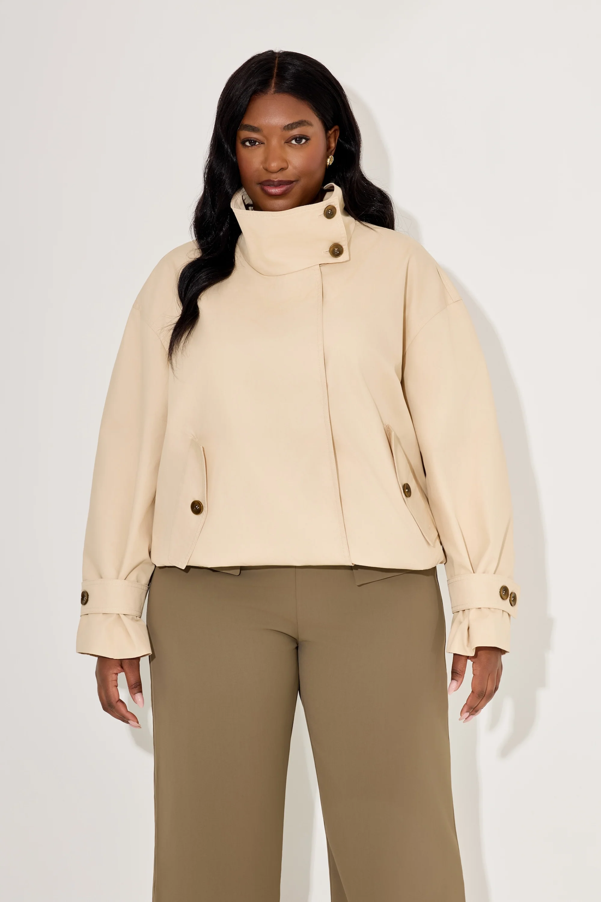 Oversized Cotton Mix Jacket - Image 6