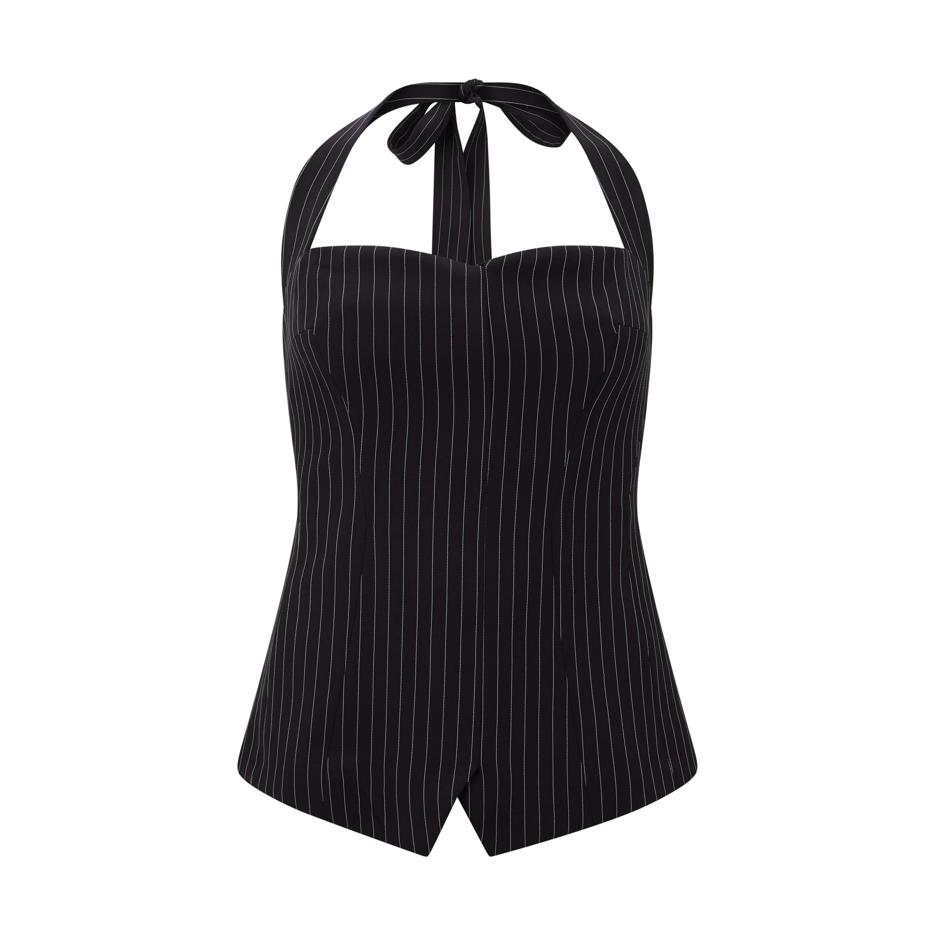 Pinstripe Halter Top - Image 6