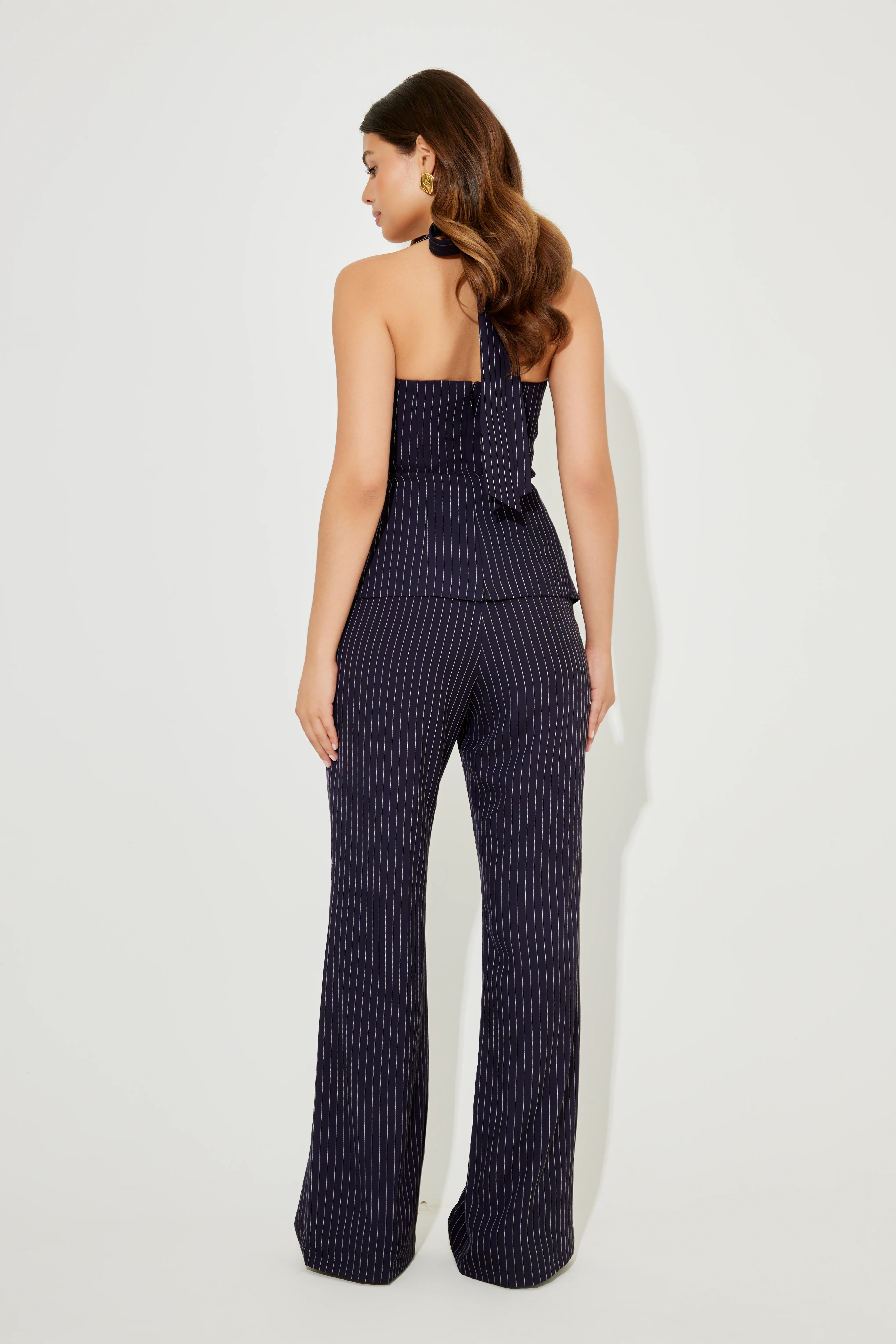 Pinstripe Trousers - Image 3