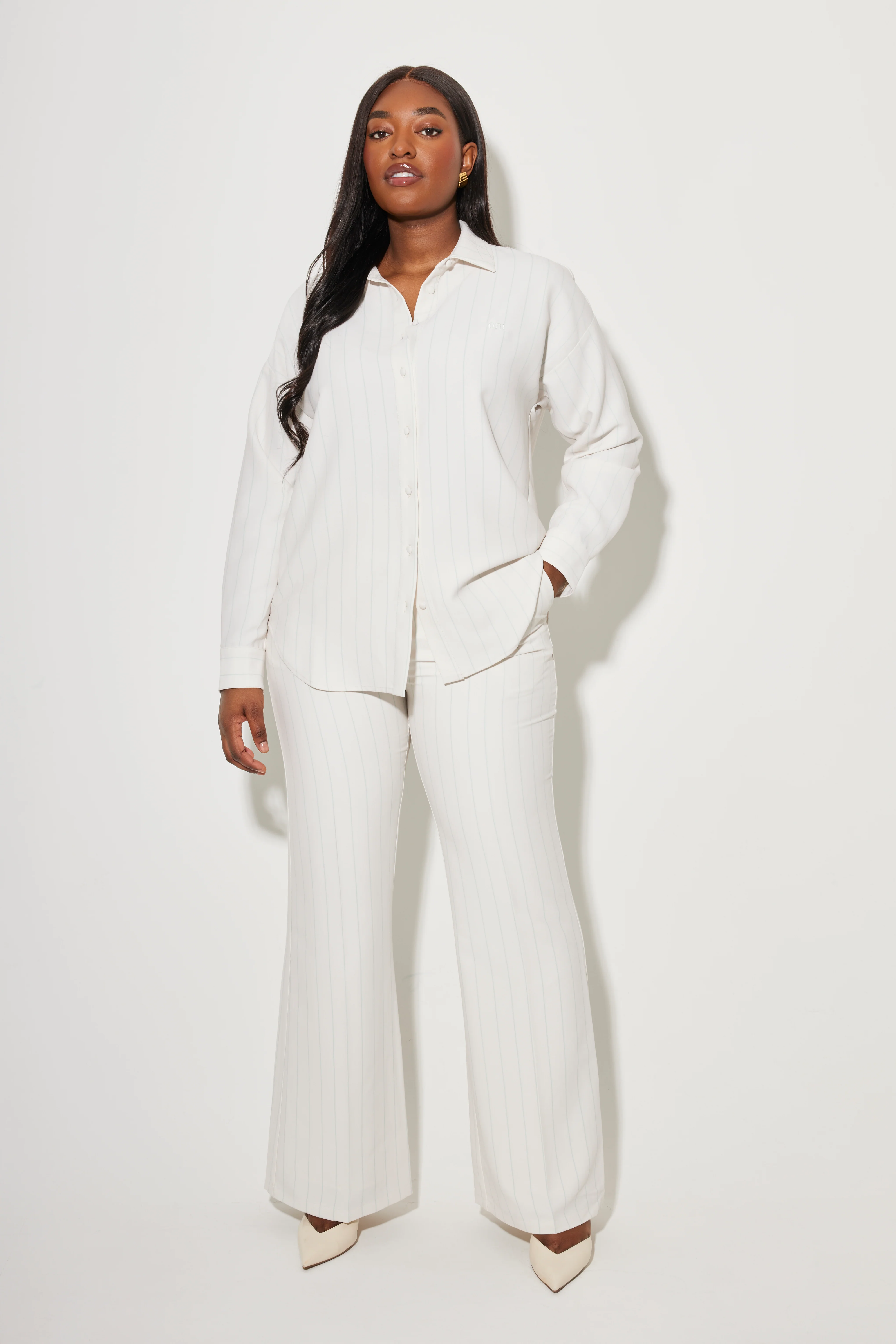 Pinstripe Trousers - Image 5