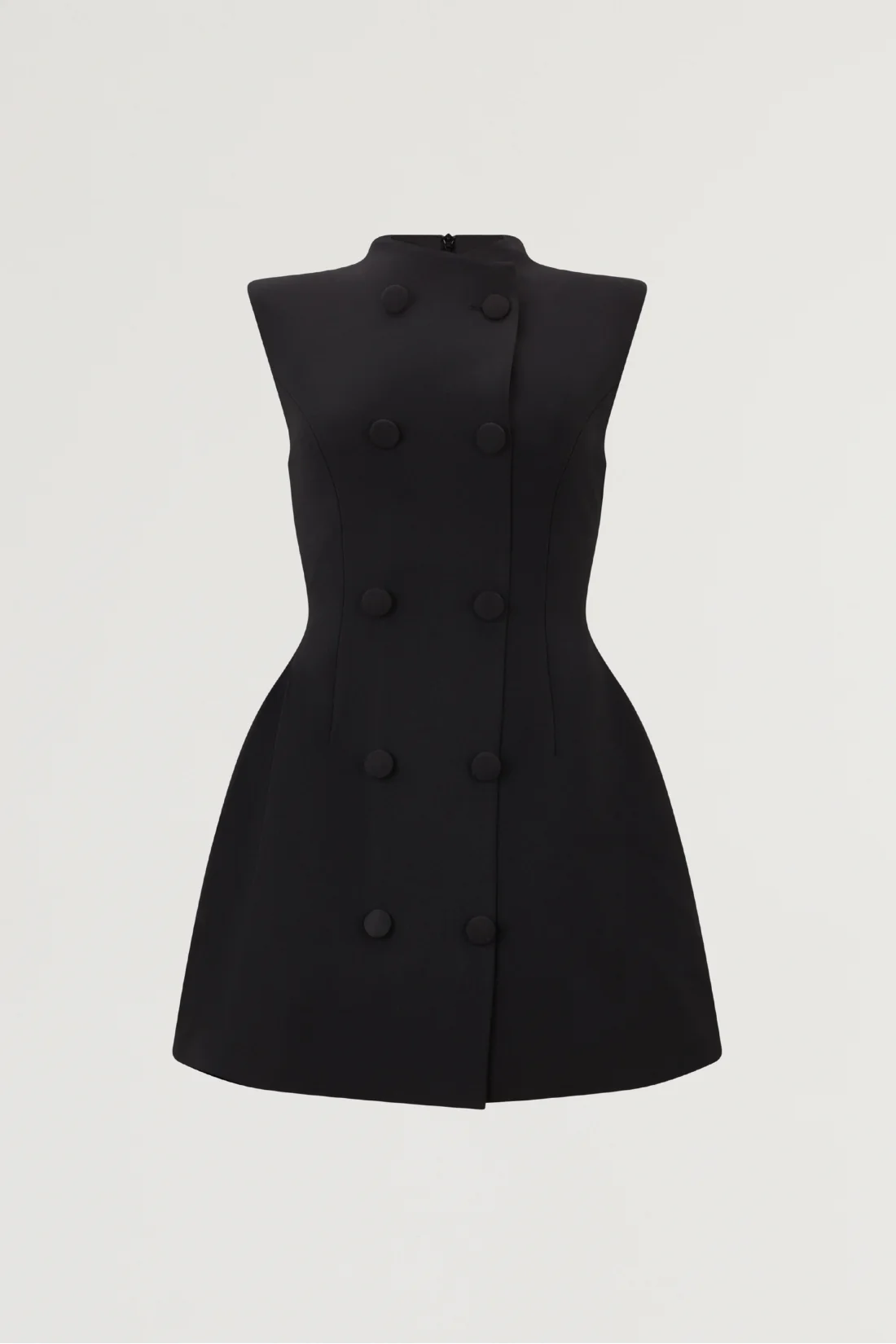 Sleeveless Button Mini Dress - Image 6