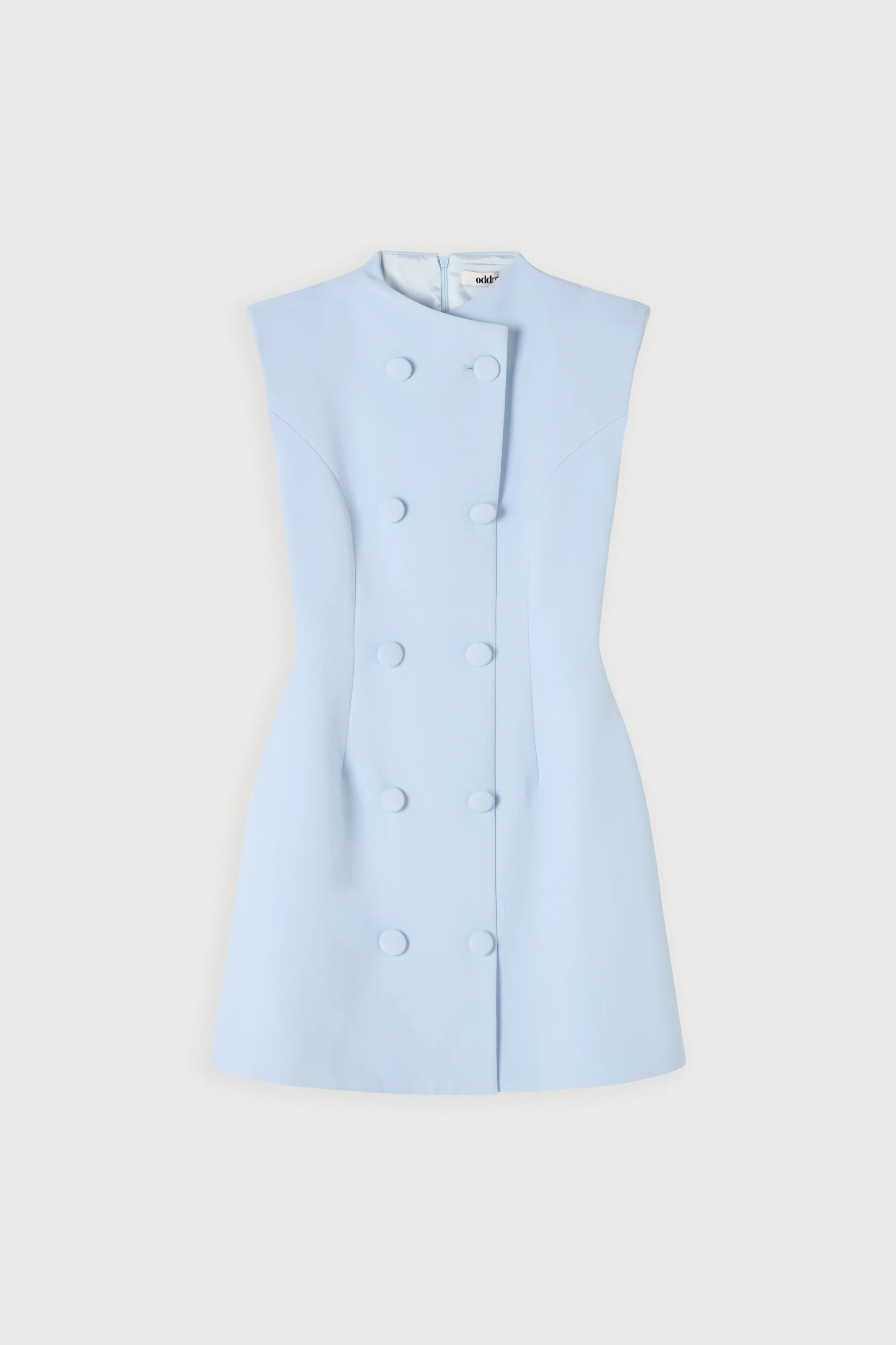 Sleeveless Button Mini Dress - Image 5