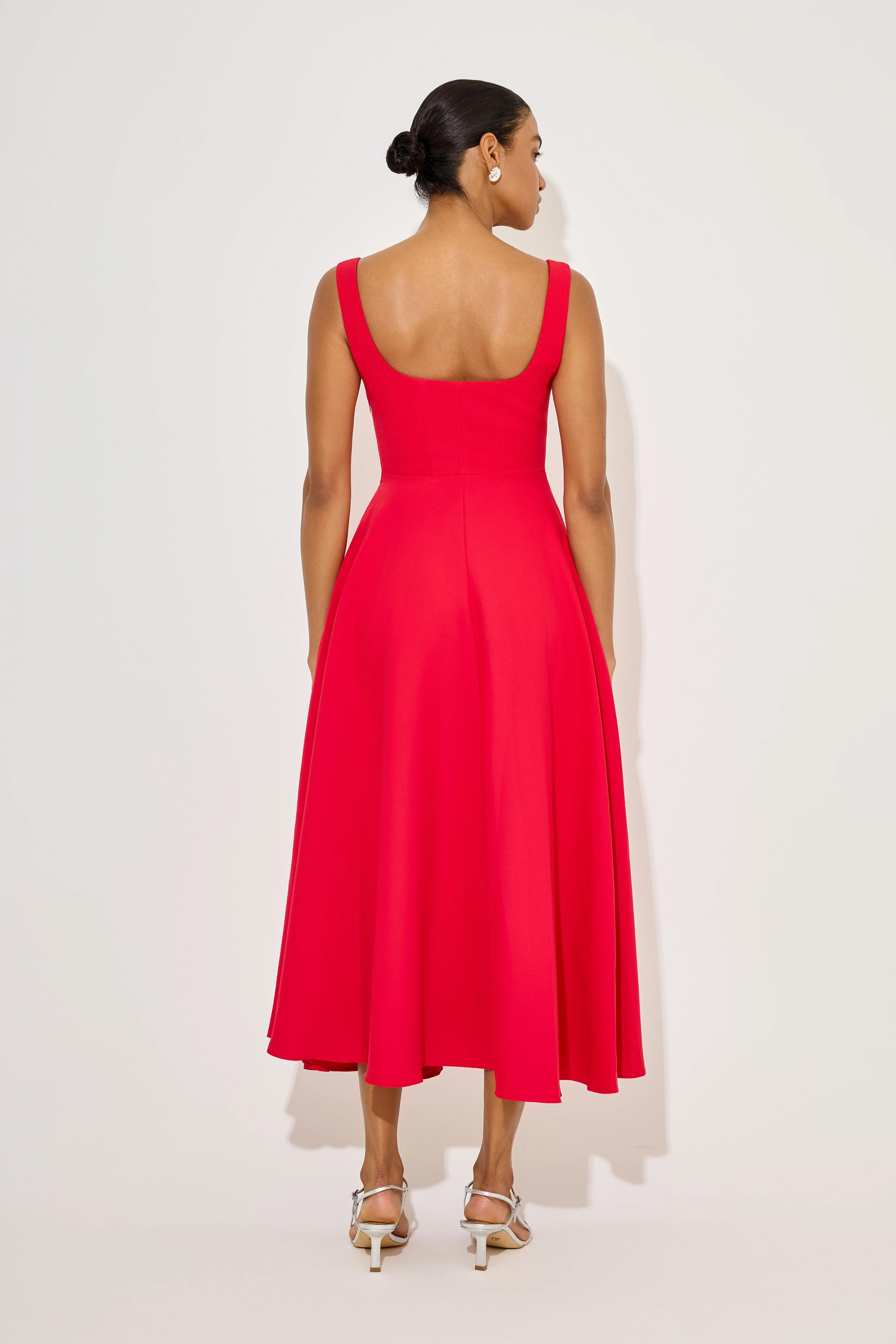 Square Neck Midi Dress - Image 4
