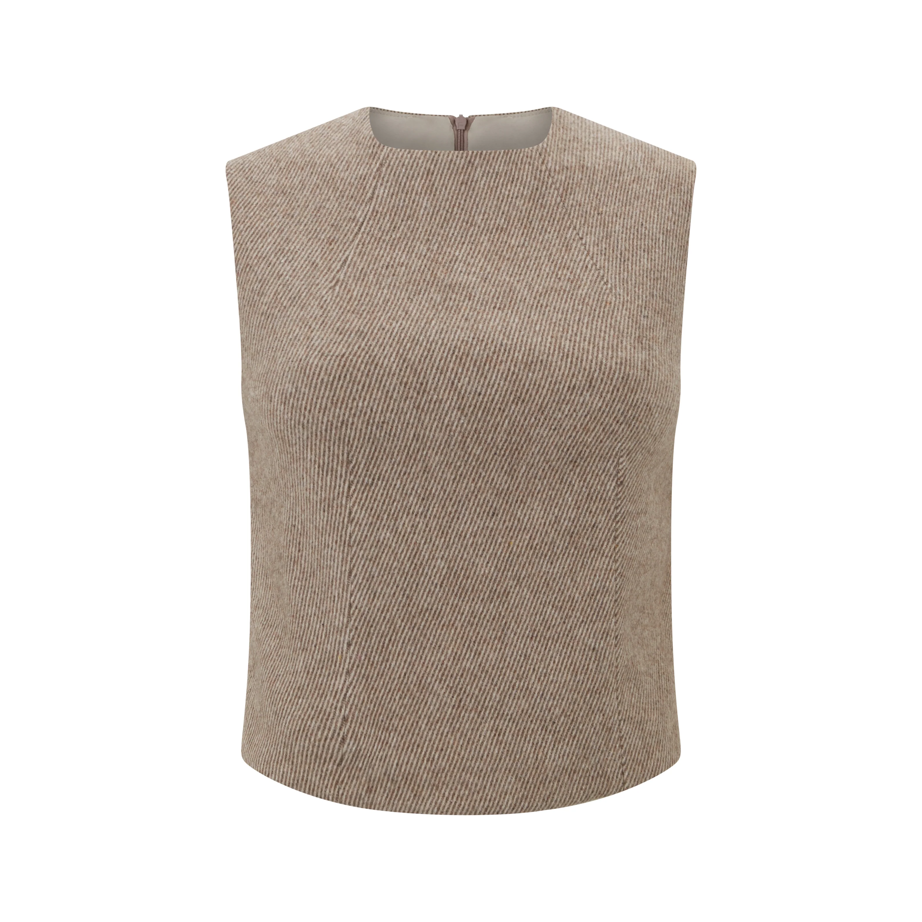 Tweed Sleeveless Top - Image 6