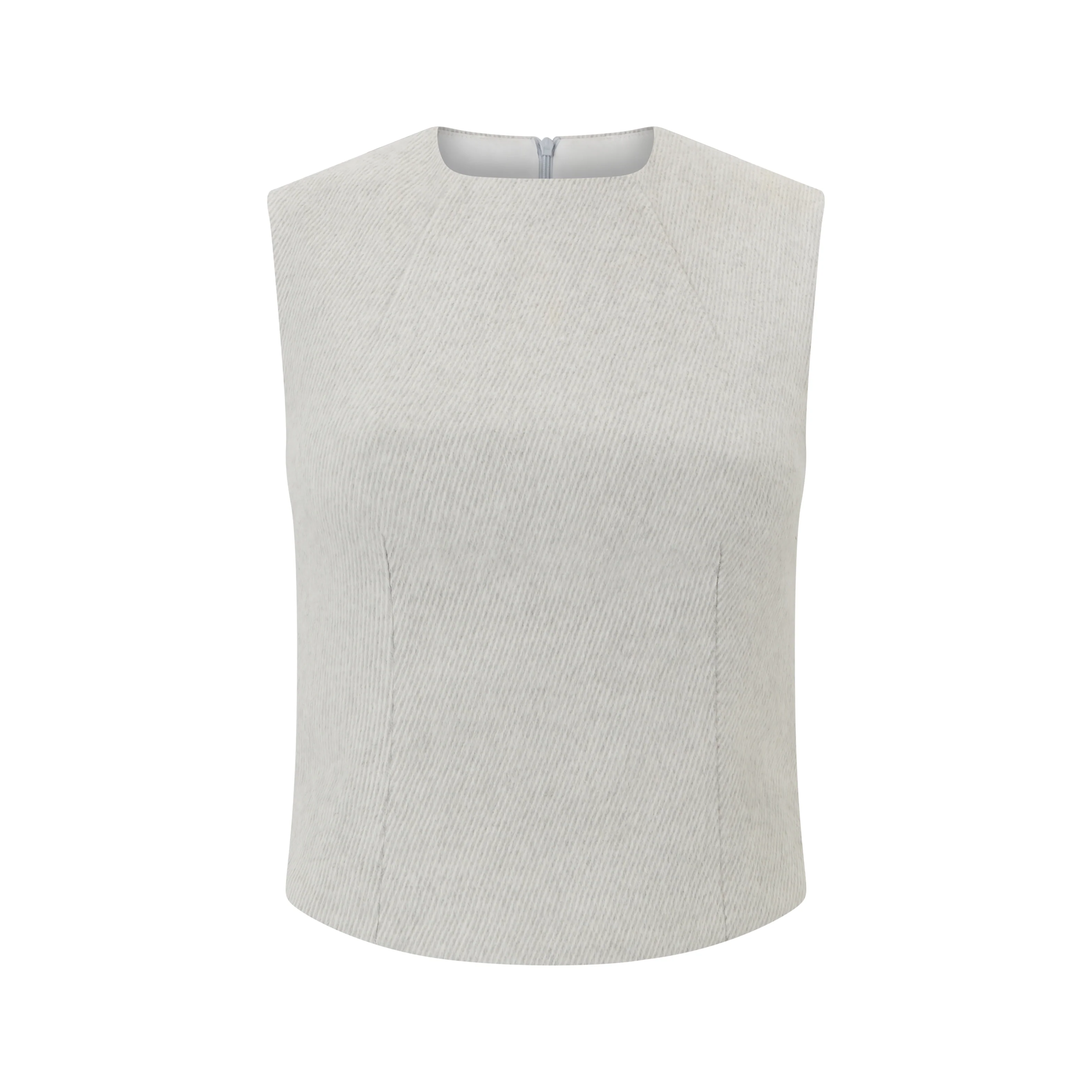 Tweed Sleeveless Top - Image 6