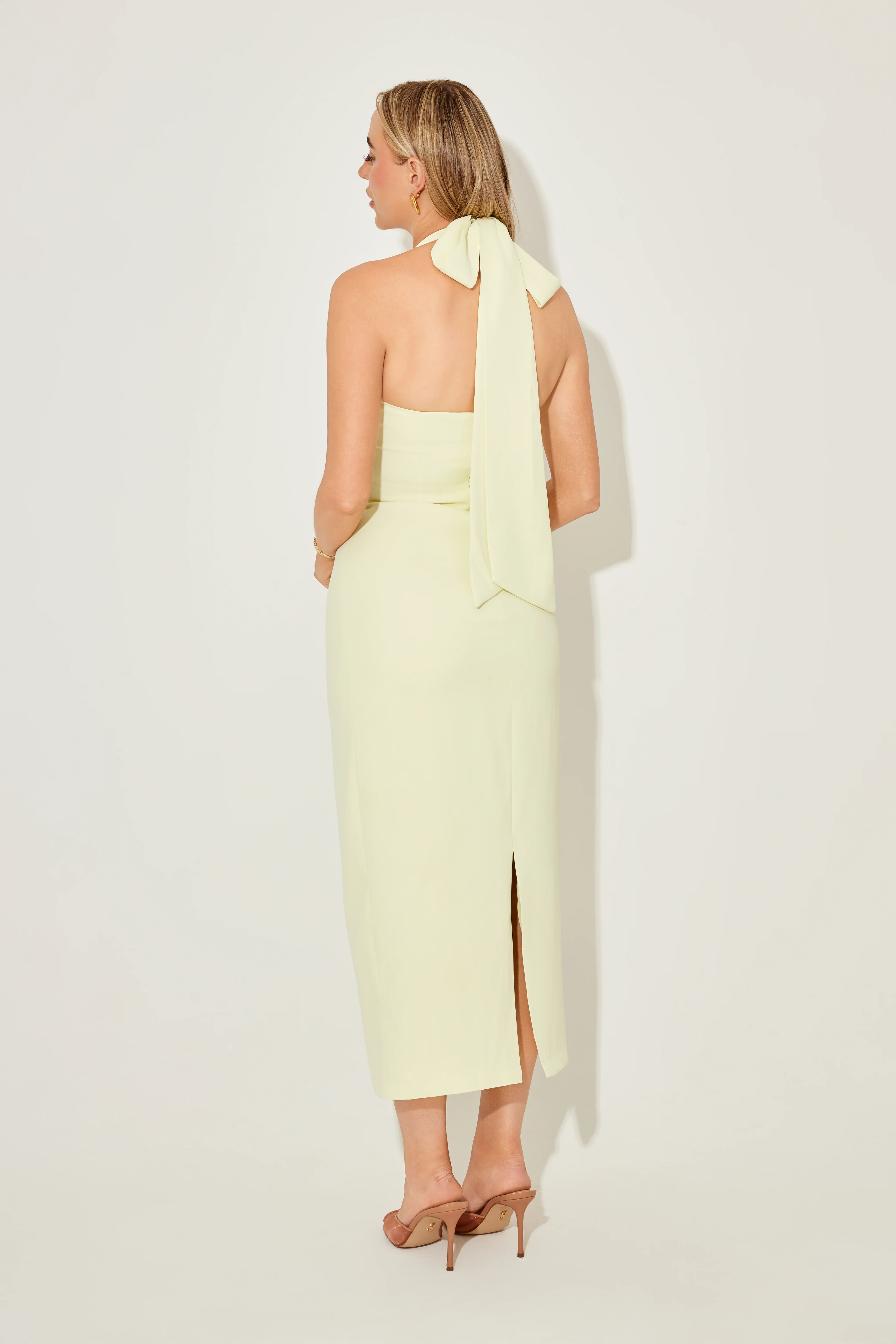 V-Neck Midi Dress - Image 4