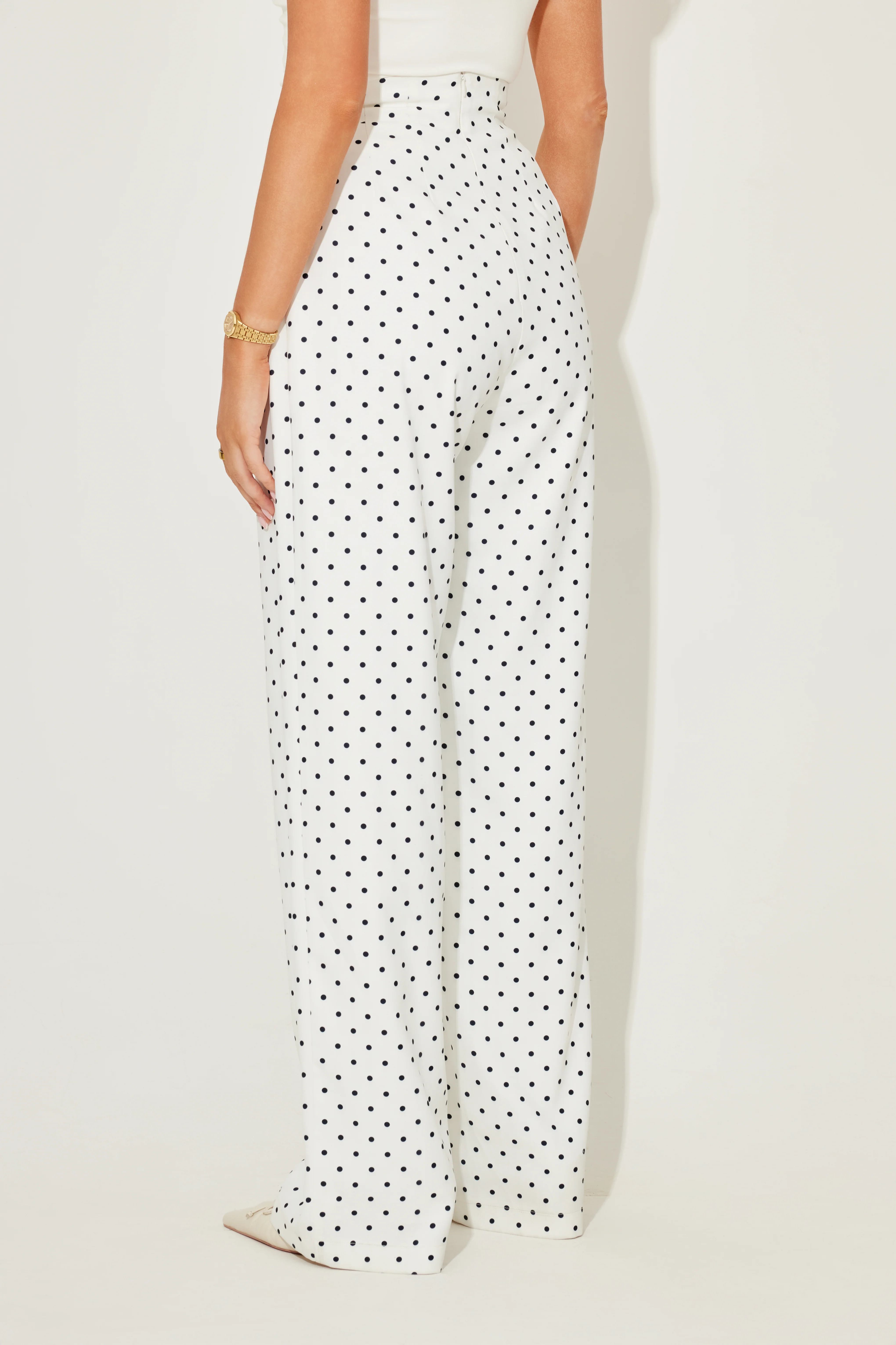 Polka Dot Wide Legs - Image 4