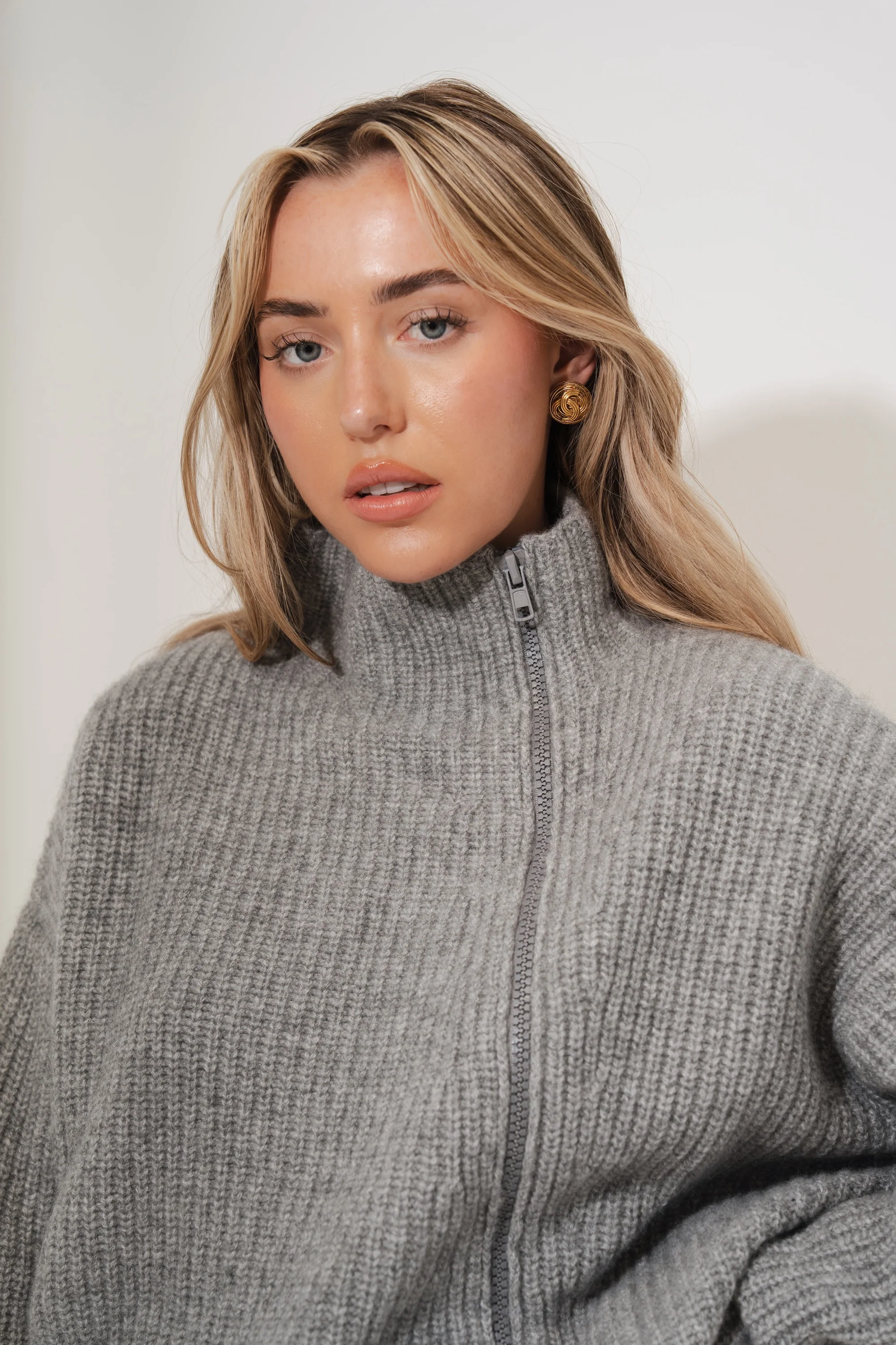 Wool Zip Jumper - Image 3