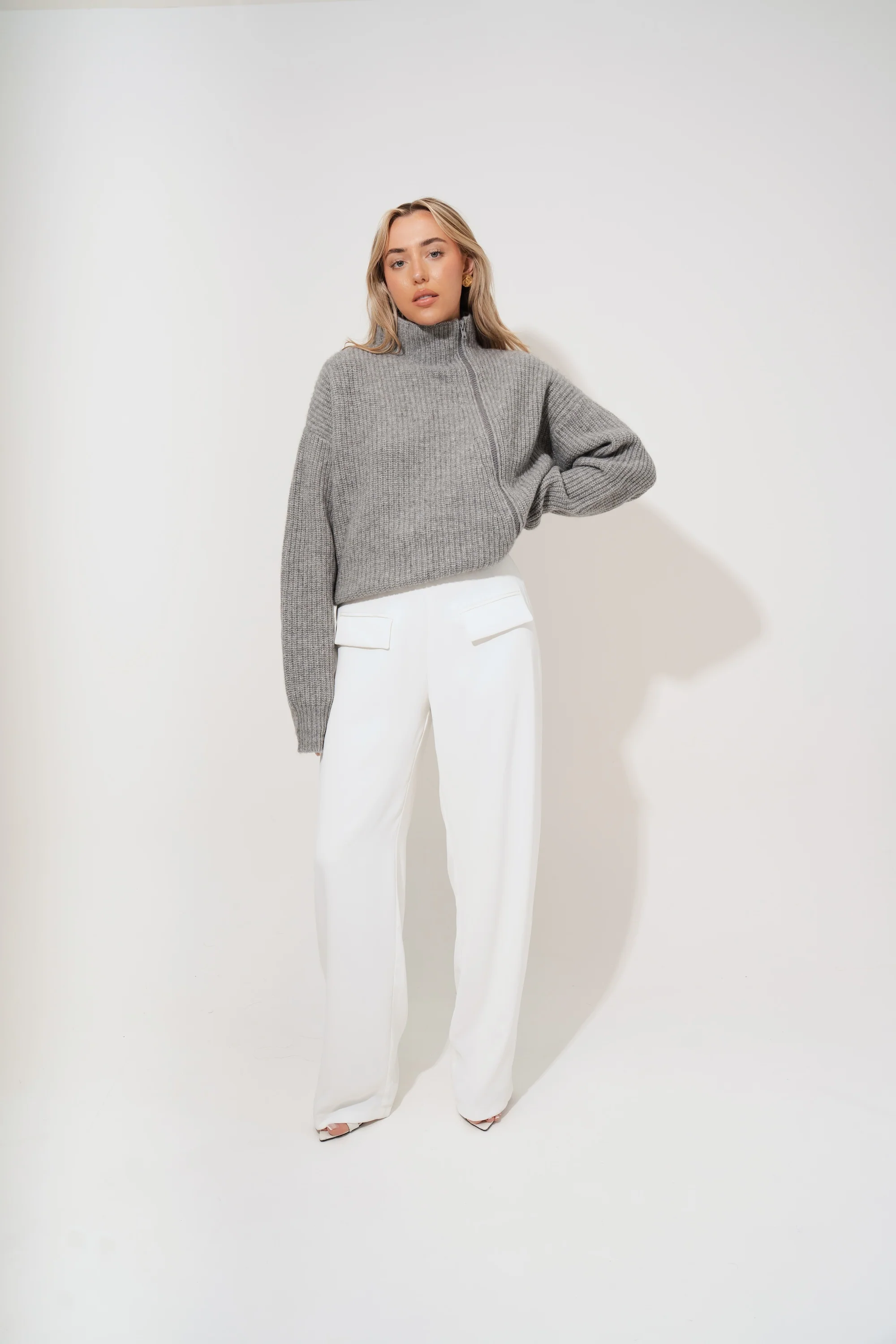 Wool Zip Jumper - Image 5